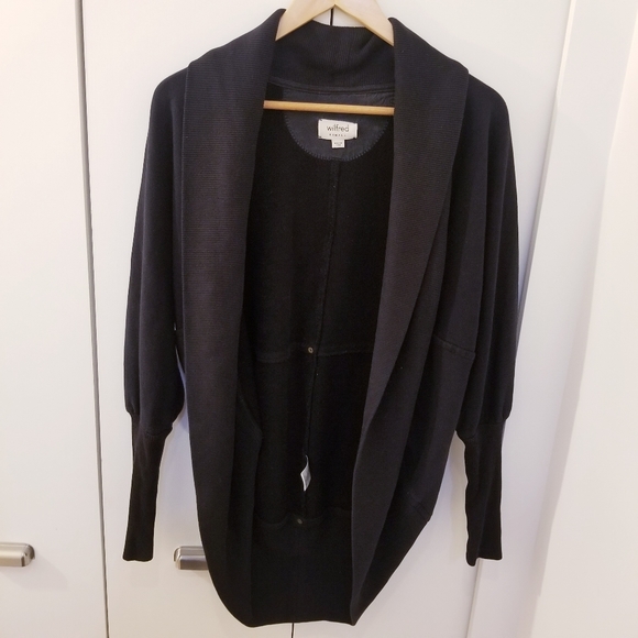 Black Wilfred Aritzia Diderot Cardigan Sweater XS - Picture 1 of 8